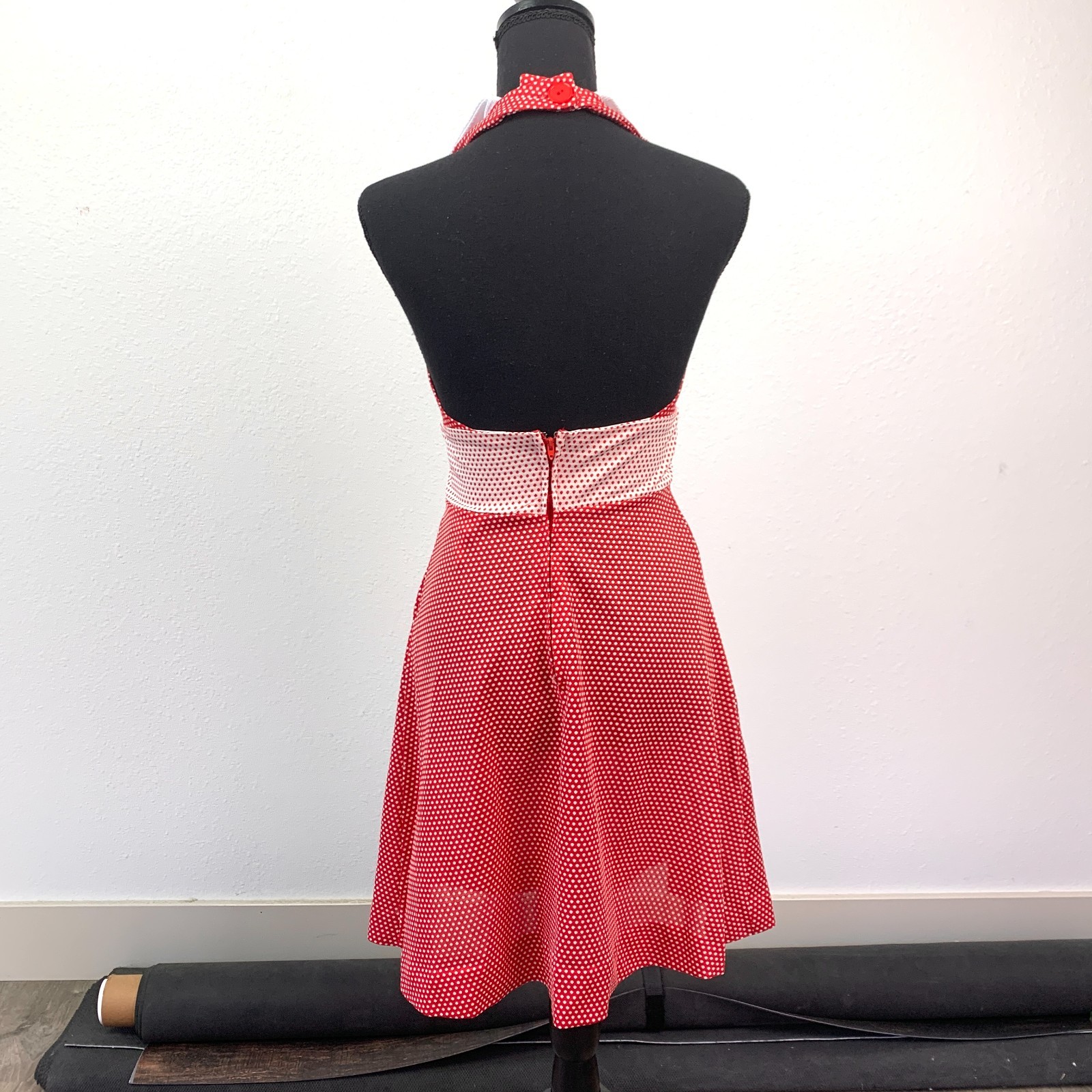 Vintage 70s Montgomery Ward JcPenney Halter Dress Shirt Twee Mrs Maisel Size 10
