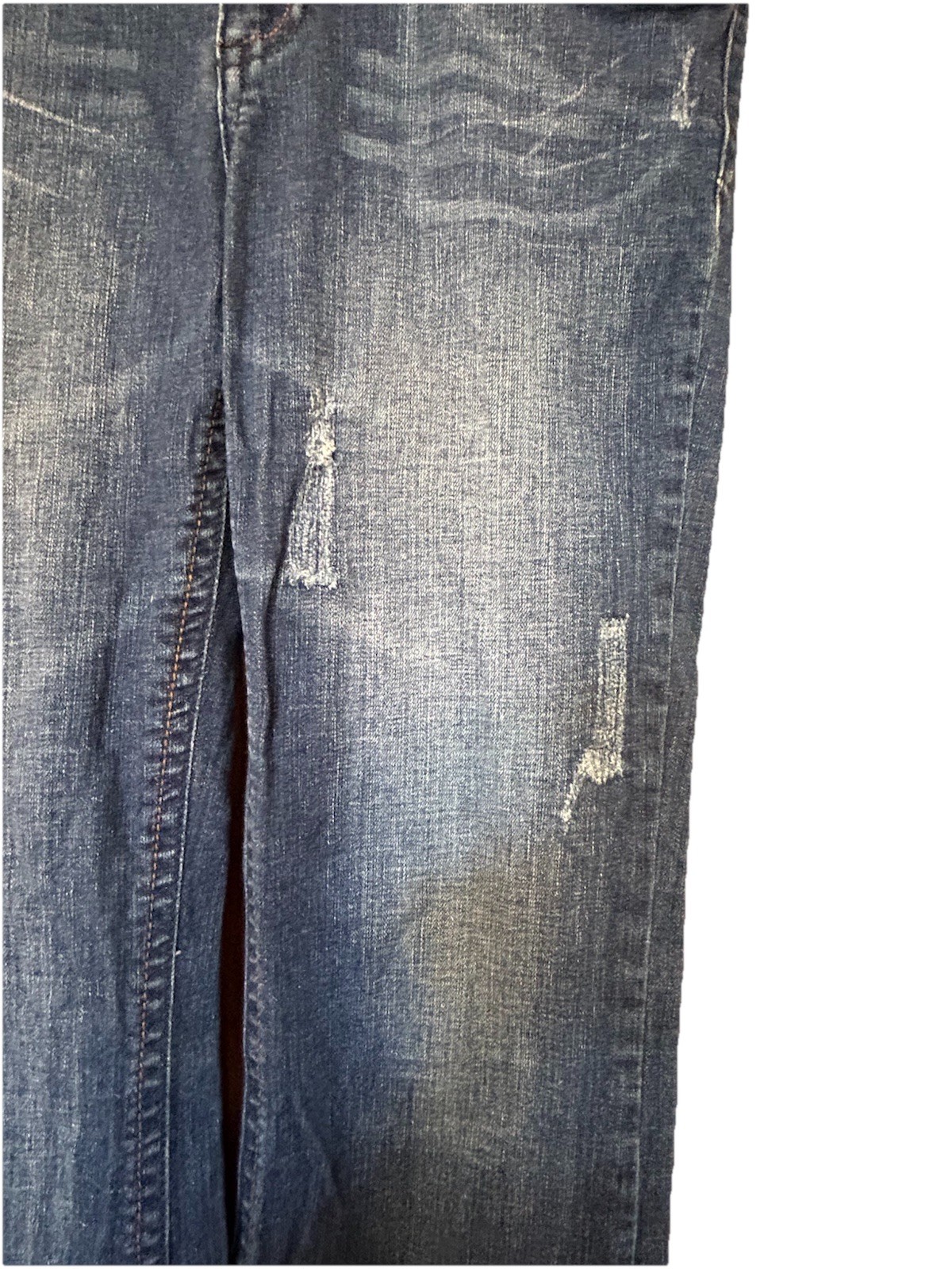 VTG Y2K Vanity Flair Leg Jeans 30 W 35 L Low Rise Pocket Button Flap Grunge