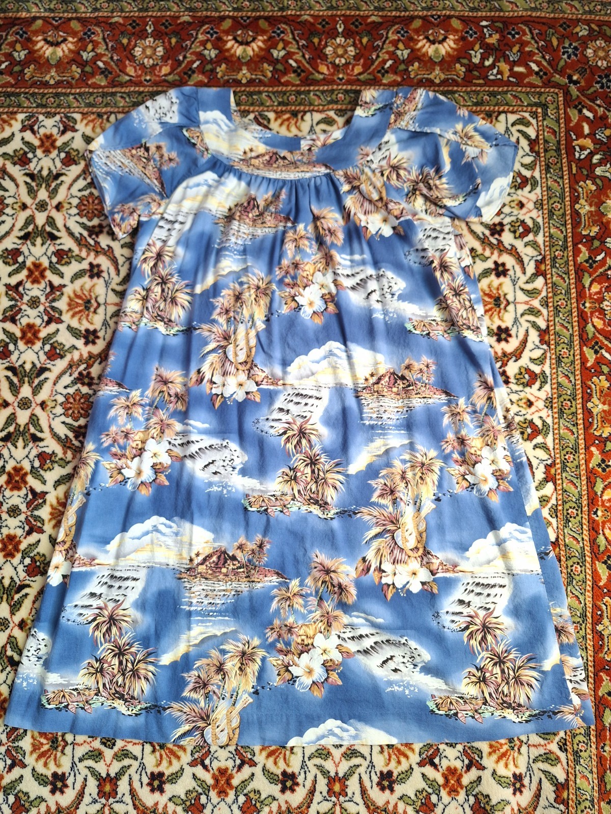 Vintage Hawaiian Muumuu Dress Womens Size X-Large