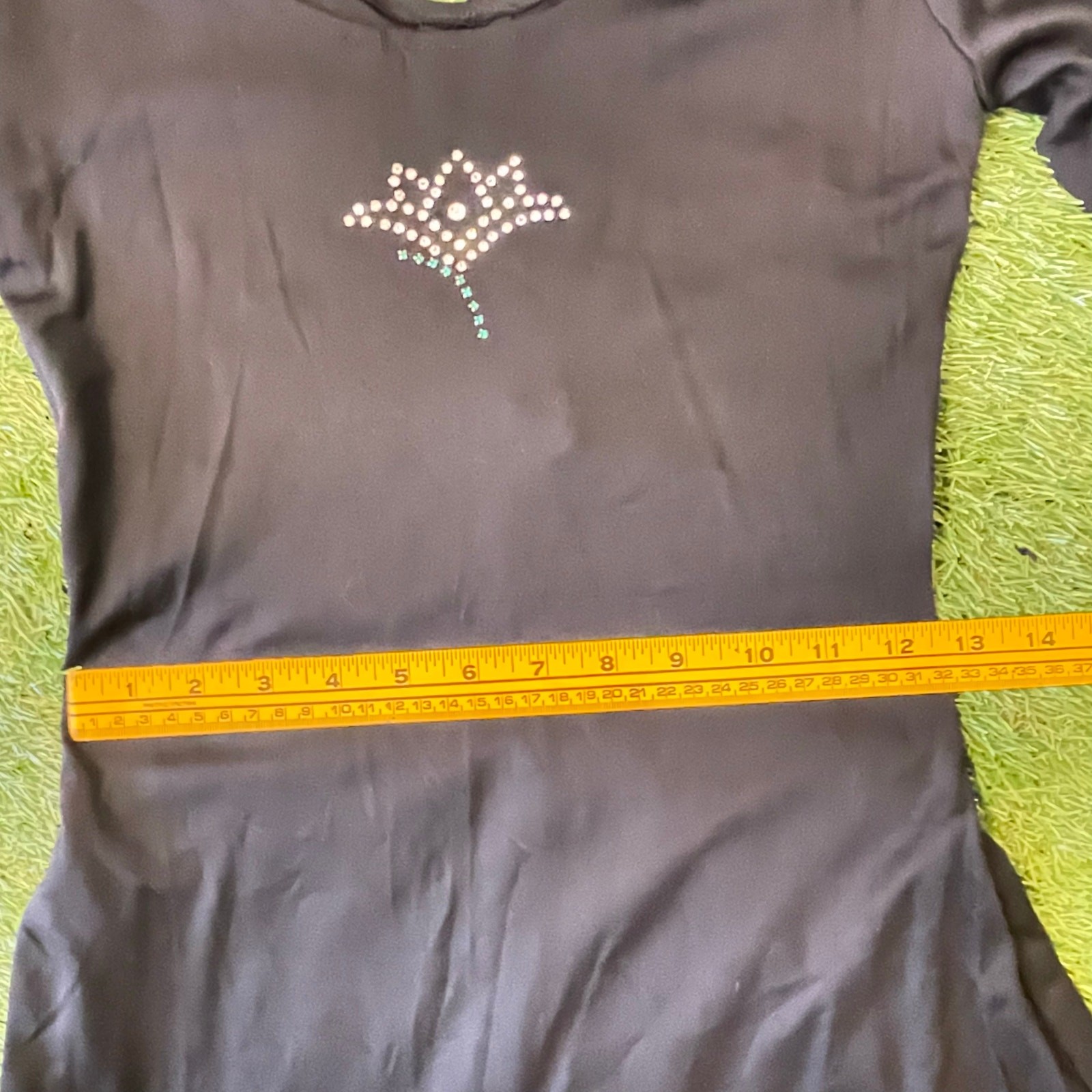 Vintage 1970s Young Edwardian by Arpeja Black Knit Dress SM
