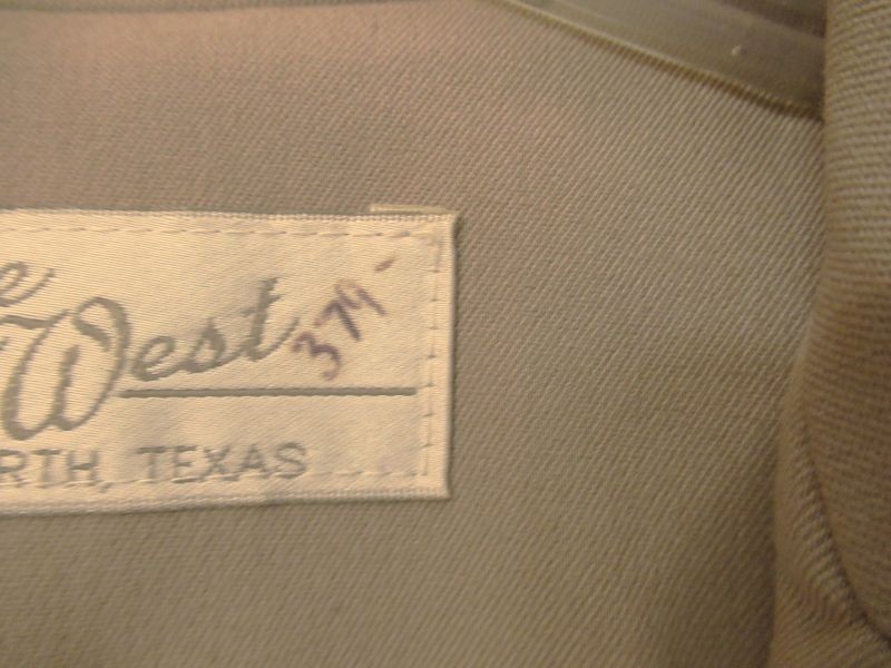 VTG SAGE WEST TX TAN EMBROIDER FLOWER RHINESTONE WM ROCKABILLY NASHVILLE JACKET
