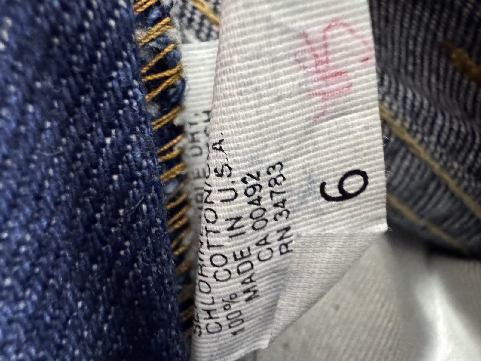 Lee Riders Vintage Denim Juniors Jeans Deadstock USA Straight Leg (SIZE 6)