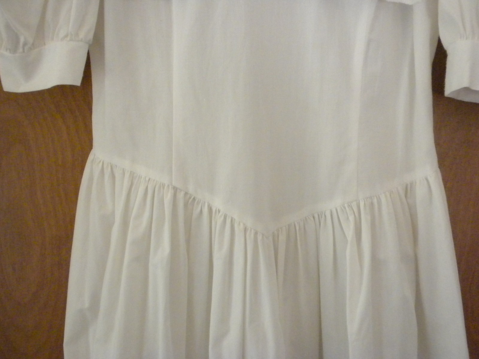 VTG Gunne Sax Sailor White Collar Dress Prairie Cottage 11 Jessica McClintock