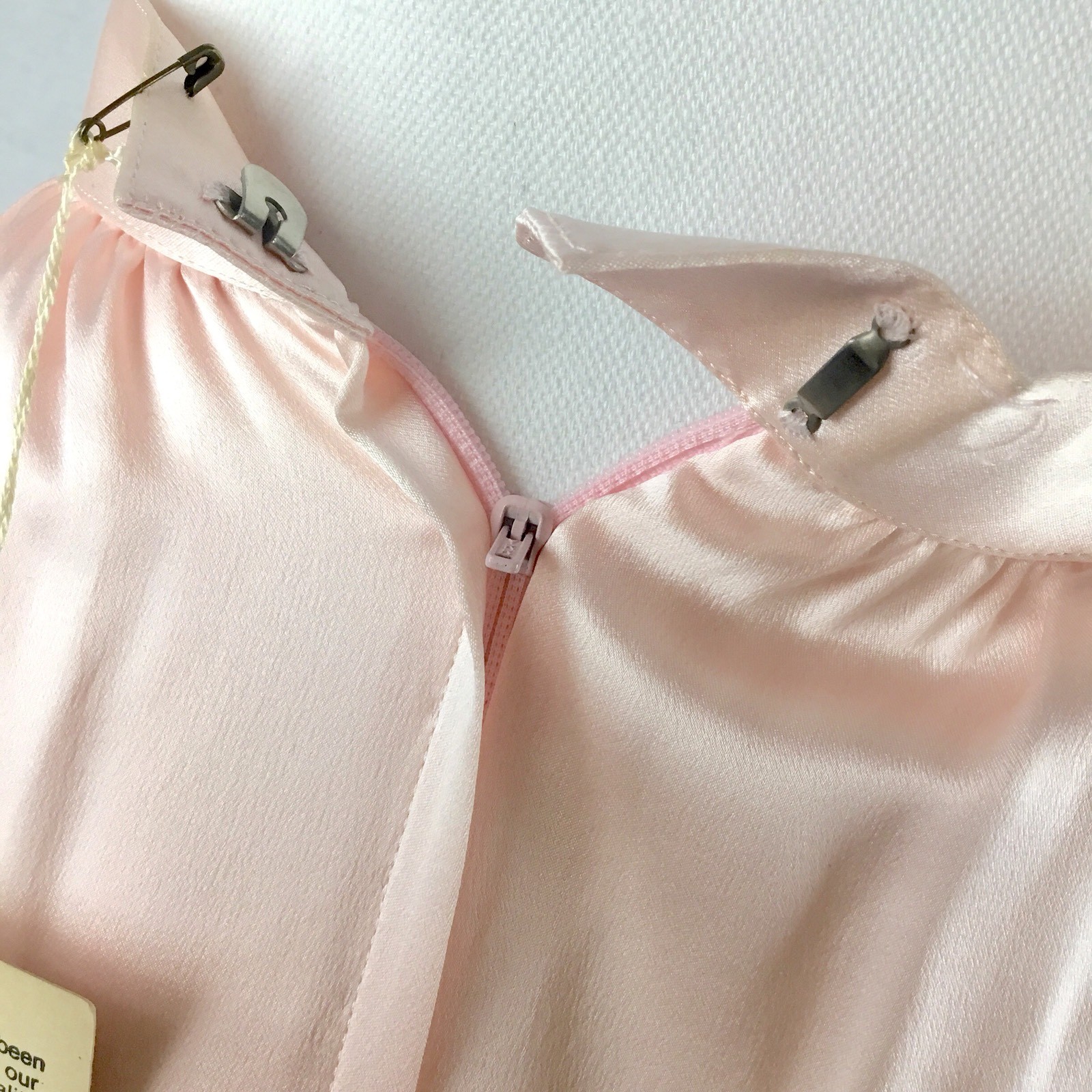 Vintage St. Martin Women’s Skirt Silk Sz 4 Pale Pink Blush Evening Long Gathered