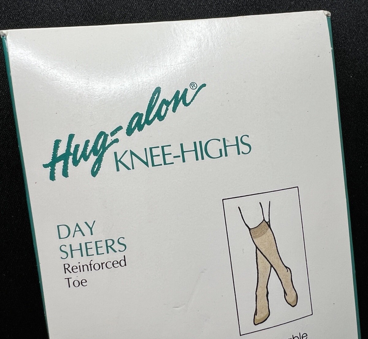 Vtg Sears Hug-Alon Knee-Highs Day Sheers 2 Pairs Fuller Leg Smoky Taupe