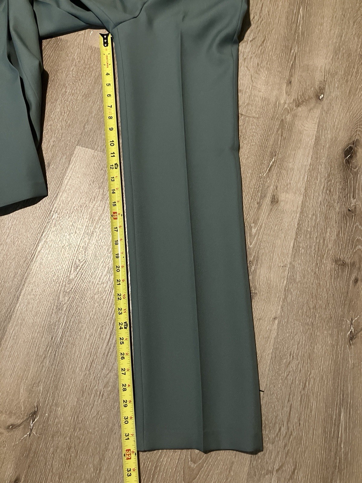 Vintage Bobbie Brooks Womens Pants Size 26×32 ILGWU Sage Green Trousers Business