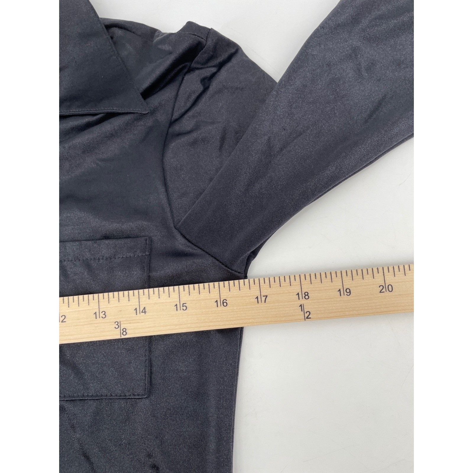 Vintage Tripp NYC Shirt Dress Women Medium Black Vintage 90s Y2K Goth Clubwear