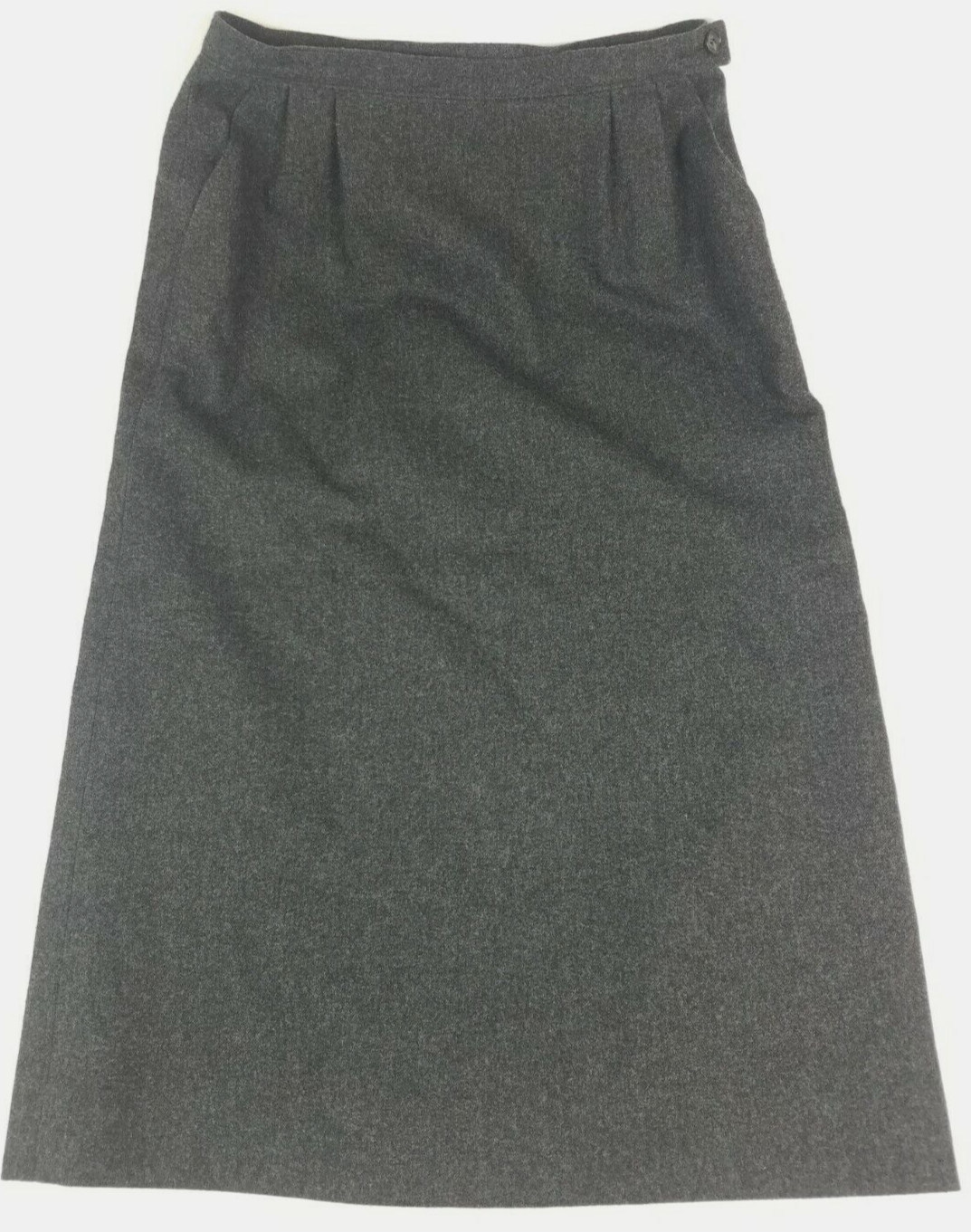 Vintage Pendleton Gray/Blue Wool A Line Skirt Pencil Womens Size 10 Lined