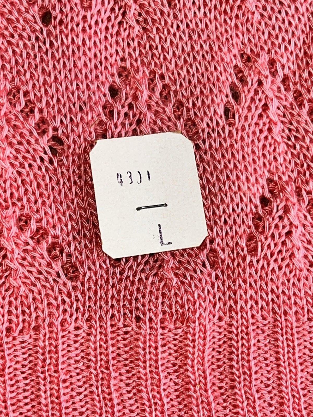 NEW VTG JCPenney Light Weight Sweater Pink Women’s Large 100% Acrylic Spring