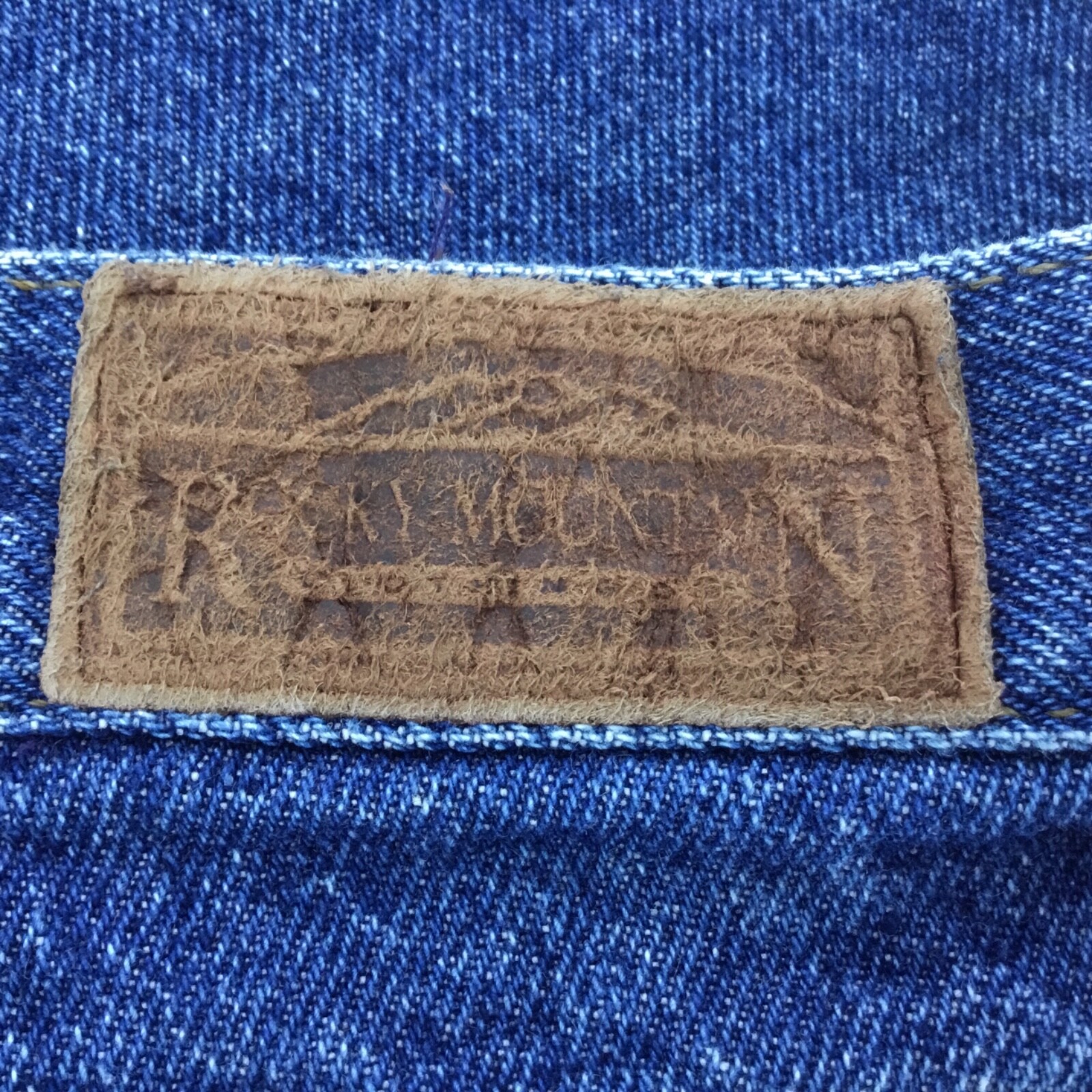 Womens Sz 30X35 Mom Blue Jeans Rocky Mountain Clothing Company High Waist USA