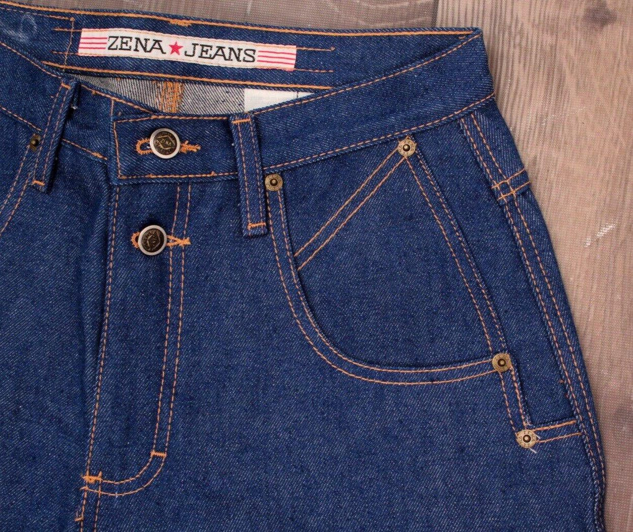 VTG Women’s 80s 90s NOS ZENA Jeans Sz 30″ 1980s 1990s Dark Wash High Waist