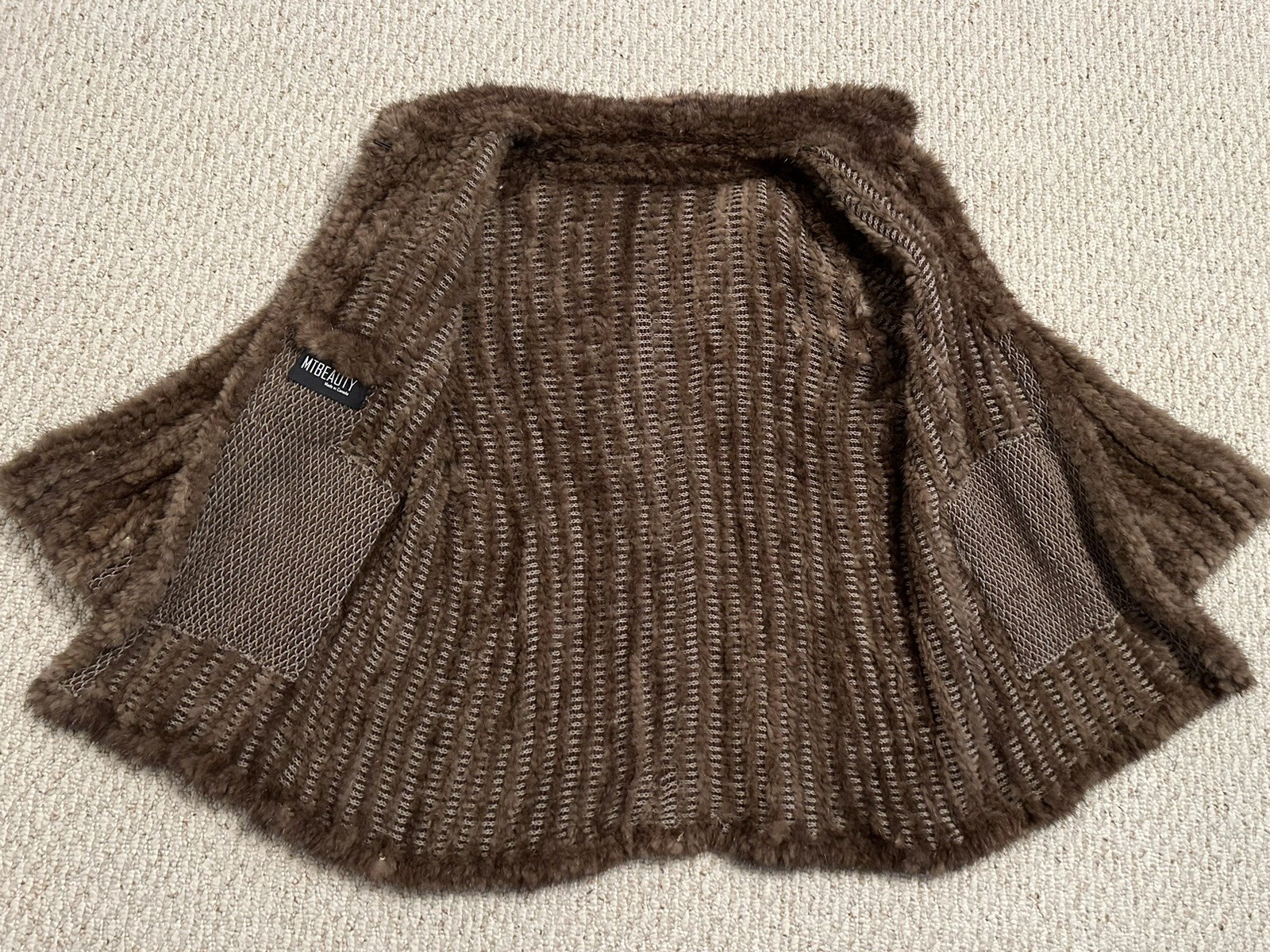 MT Beauty Beaver Fur Jacket Size M / L Made In Canada