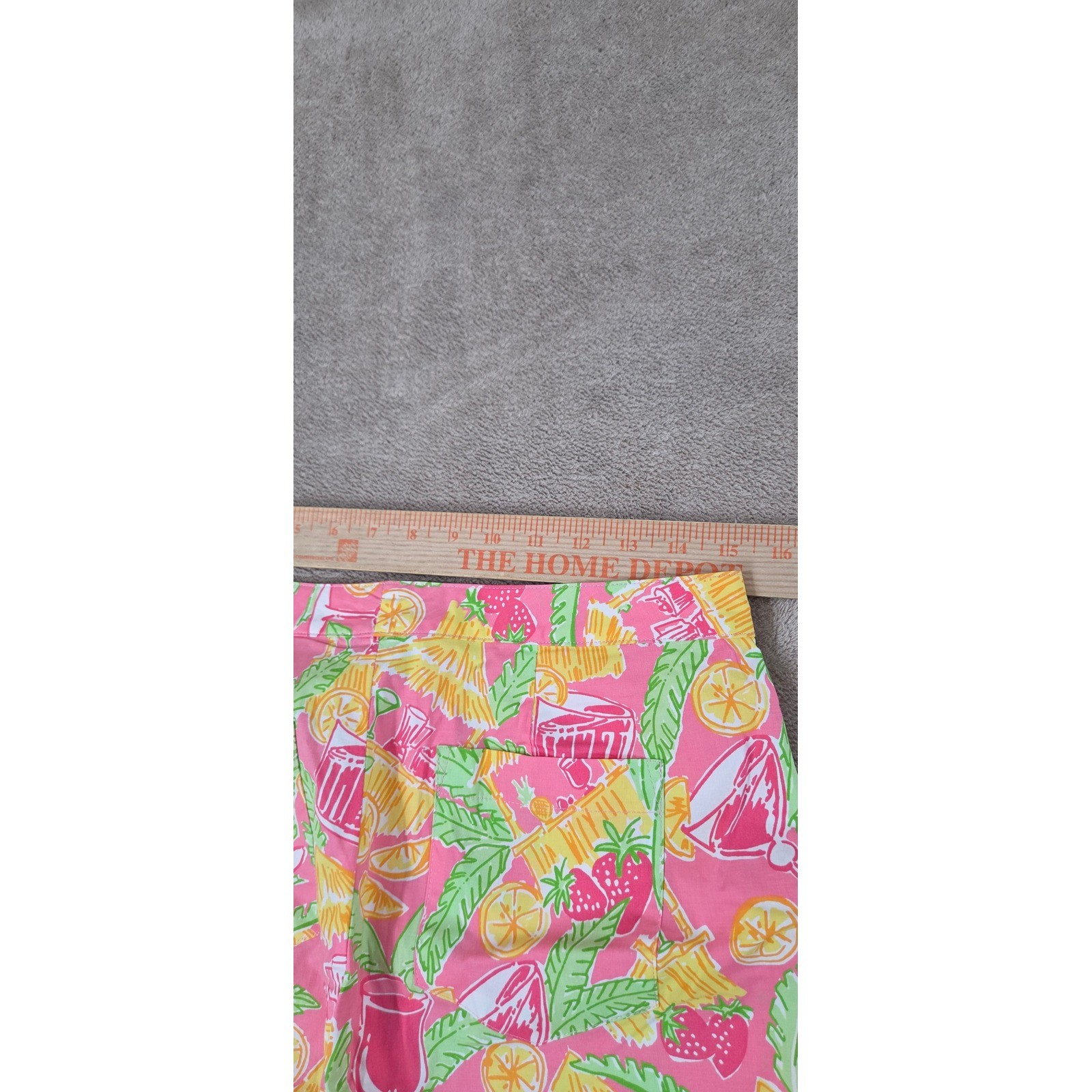Vintage Lilly Pulitzer „Rock-A-Hula” Cropped Pants Women’s 6 Multi-Color AOP EUC