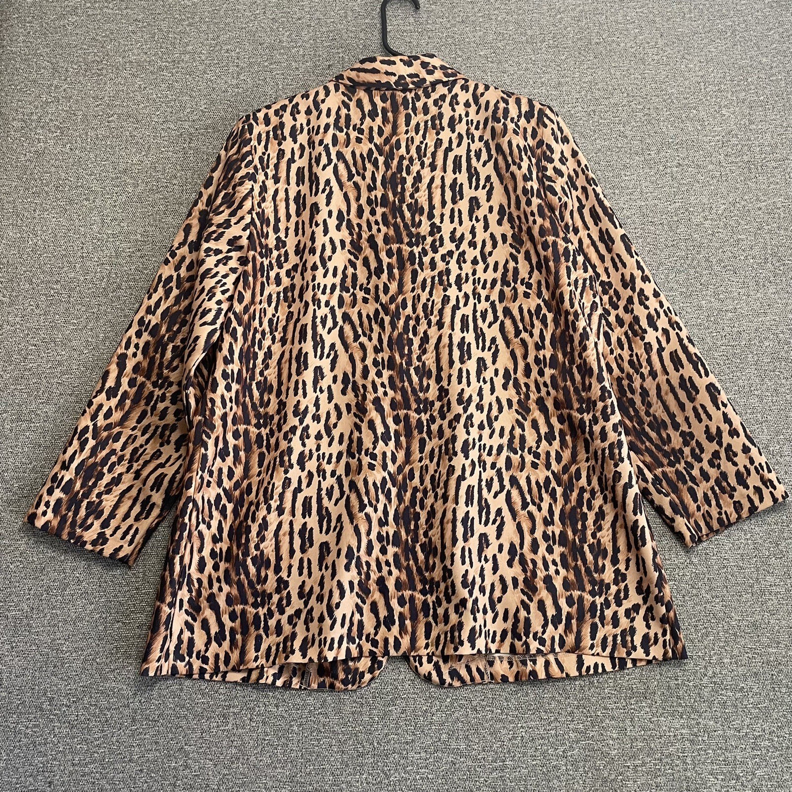Vintage JoRo Fashions Animal Print Blazer Size 1X Women’s 3/4 Sleeve Leopard
