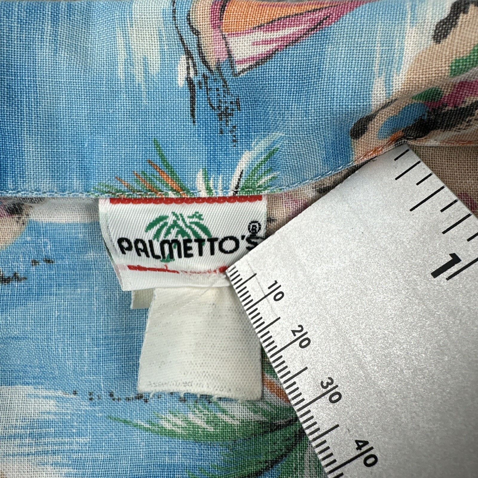 Vintage Palmetto’s 90s Women’s Size S Hawaiian Beach Camp Button Up Shirt EUC
