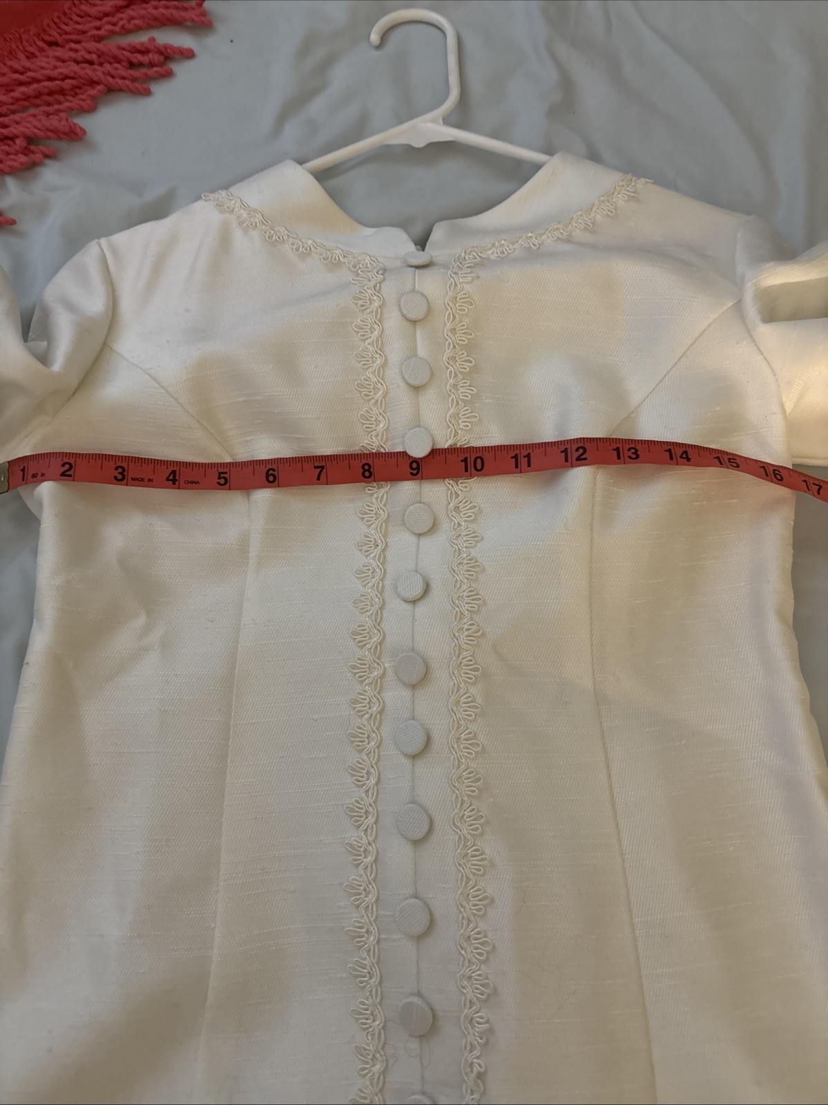 Vintage Lorrie Deb of San Francisco 1950s Ivory Wedding Dress Cape Train SZ 9 10