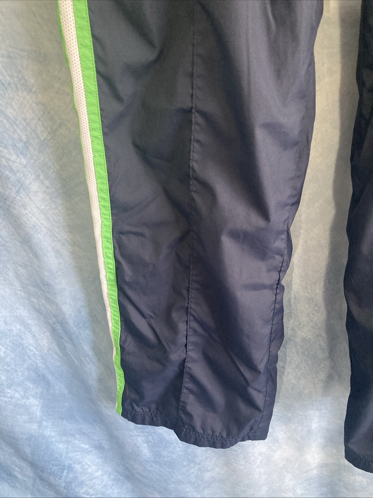 VTG Y2K Old Navy Track Pants Medium Low Rise Mesh Lined Ankle Zip Back Pocket