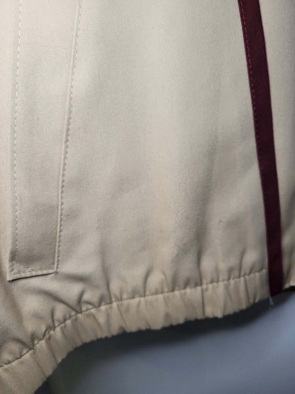 Etienne Aigner 80s Bomber Eisenhower Jacket Windbreaker Tan V Zippered Sz 14
