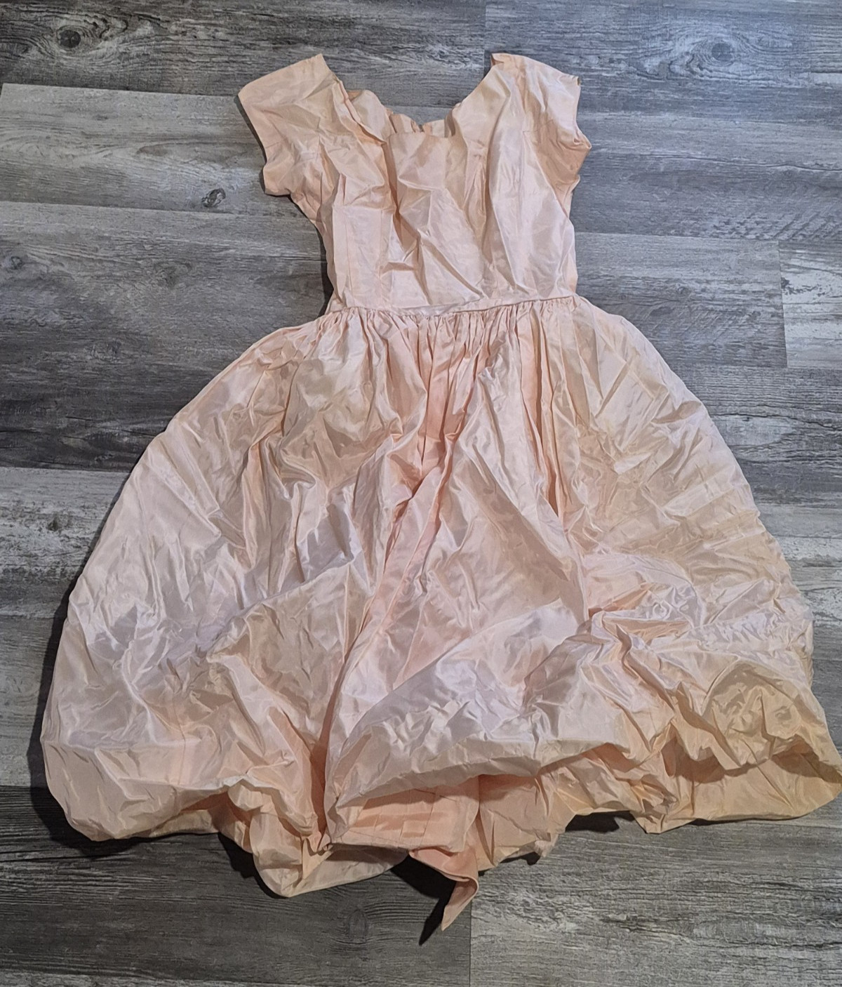 1960s Murray Hamburger & Co Womens Dress Flowy Fluffy Formal/Wedding/Funeral
