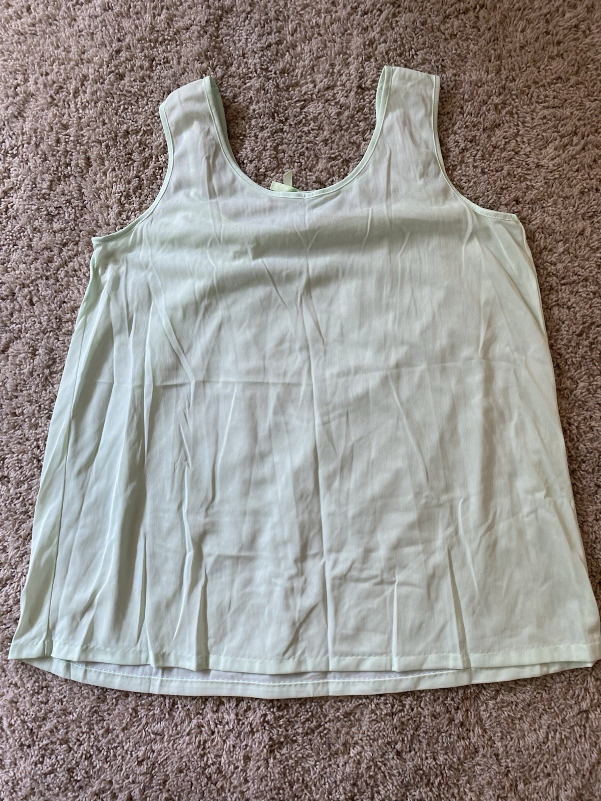 VTG Sears Mint Green Nightgown Babydoll Lingerie Matching Panty Set Sz Medium 36