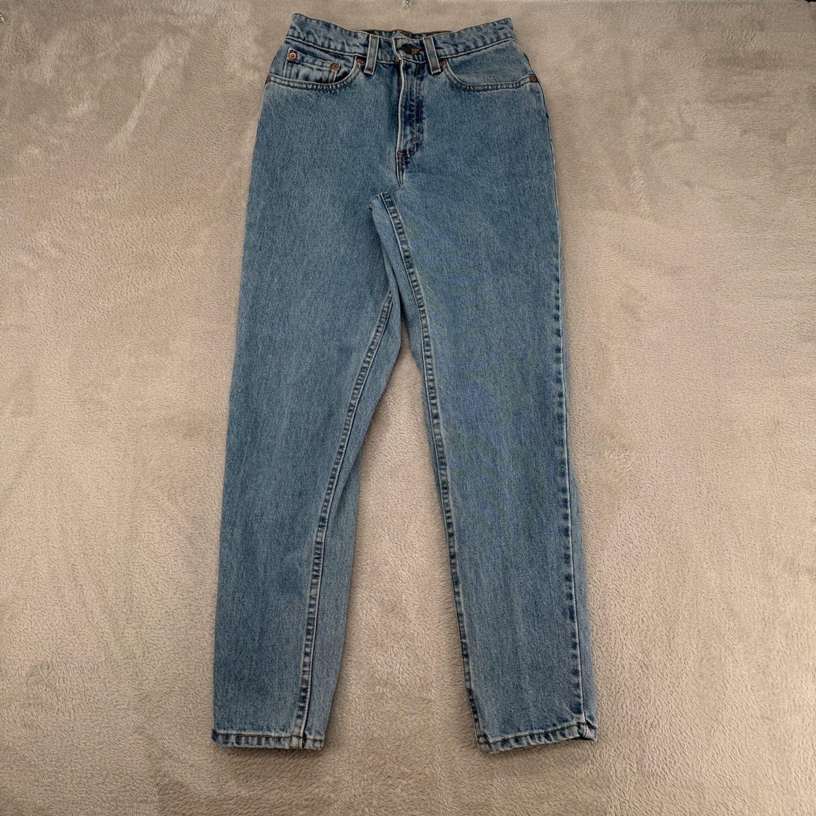 Vintage 90s Levis 512 Slim Fit Tapered Leg Jeans Womens M Blue Denim Cotton USA