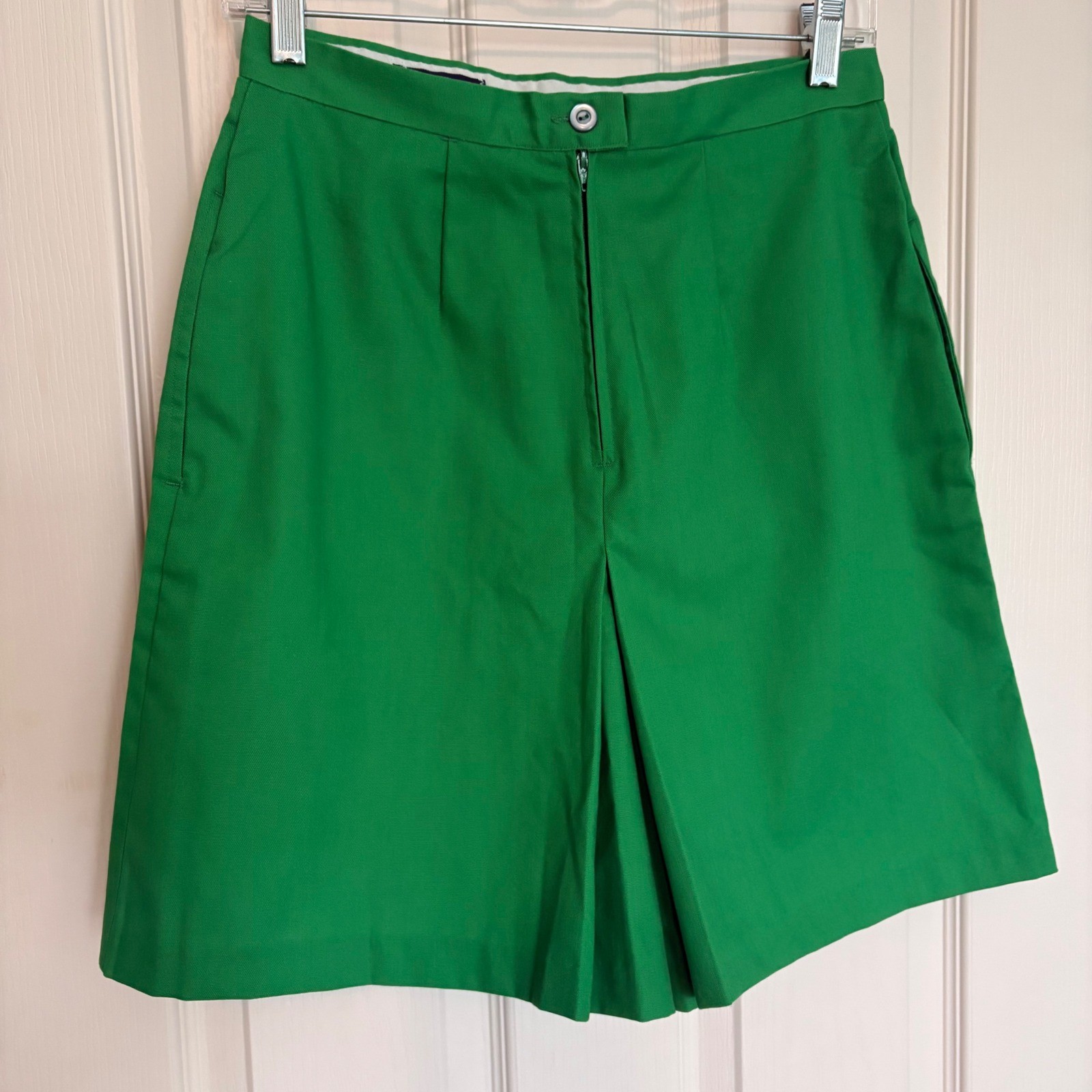 Vintage Gator of Florida Brand Green Pleated Resort Wear Shorts sz12