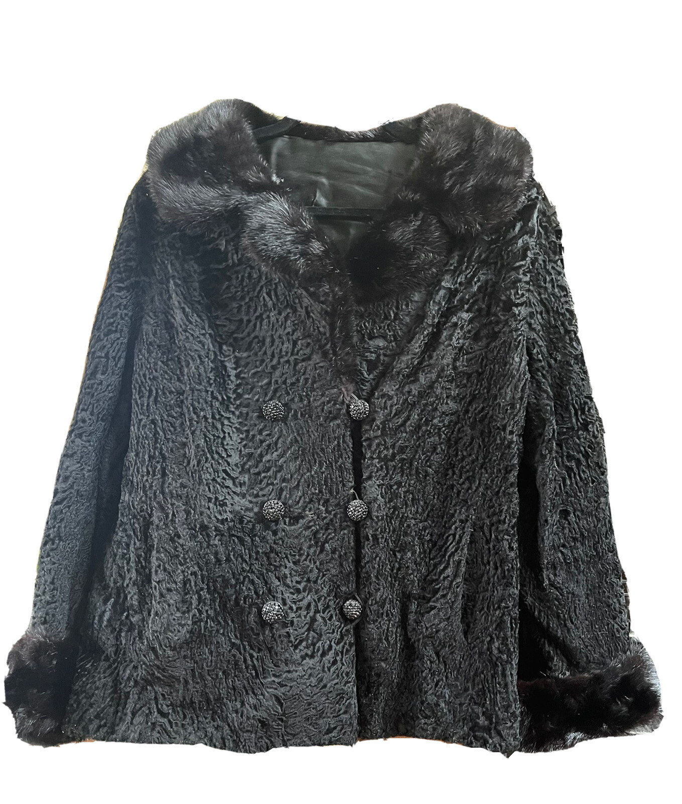 Vintage Miracurl and Fur Coat Jacket by Ardell M. Mason