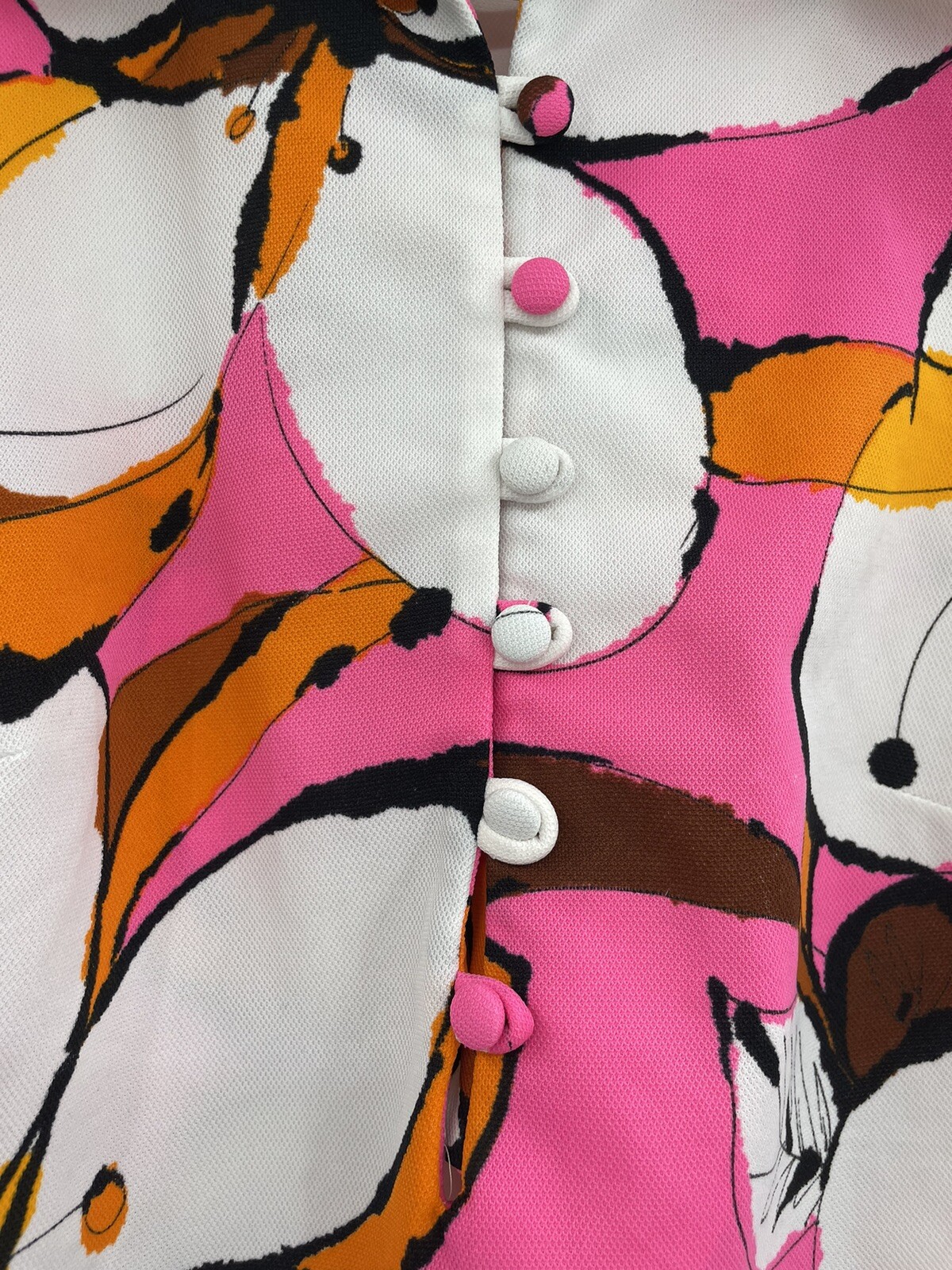 Vintage Terry of Chicago Women’s 1960-70 Mod Floral Sleeveless Tunic Top