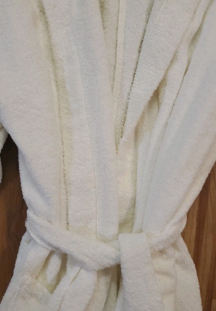 Vintage Terrycloth Bath Robe Wrap Sak by Barry White Size S/M