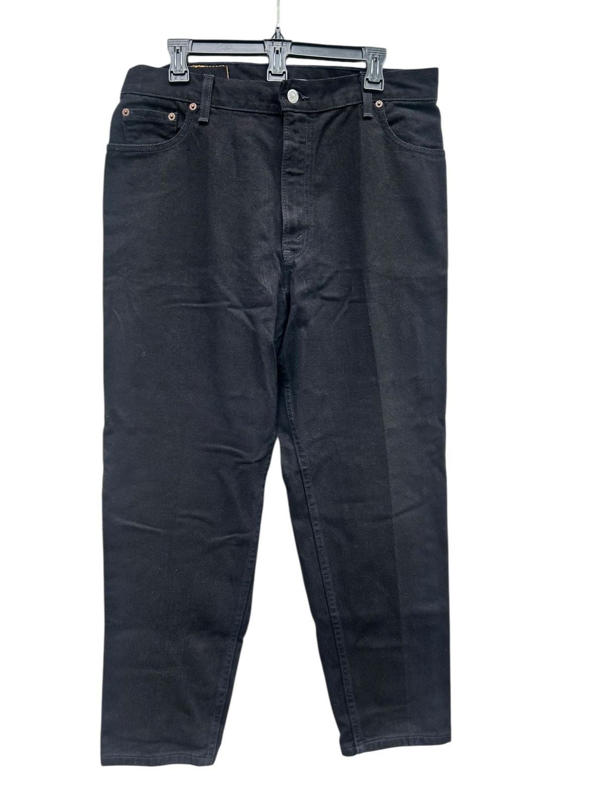 VTG Levi’s 550 Black Jeans 34×30 Size 12 Mis S Baggy Tapered Leg USA Made NWOT