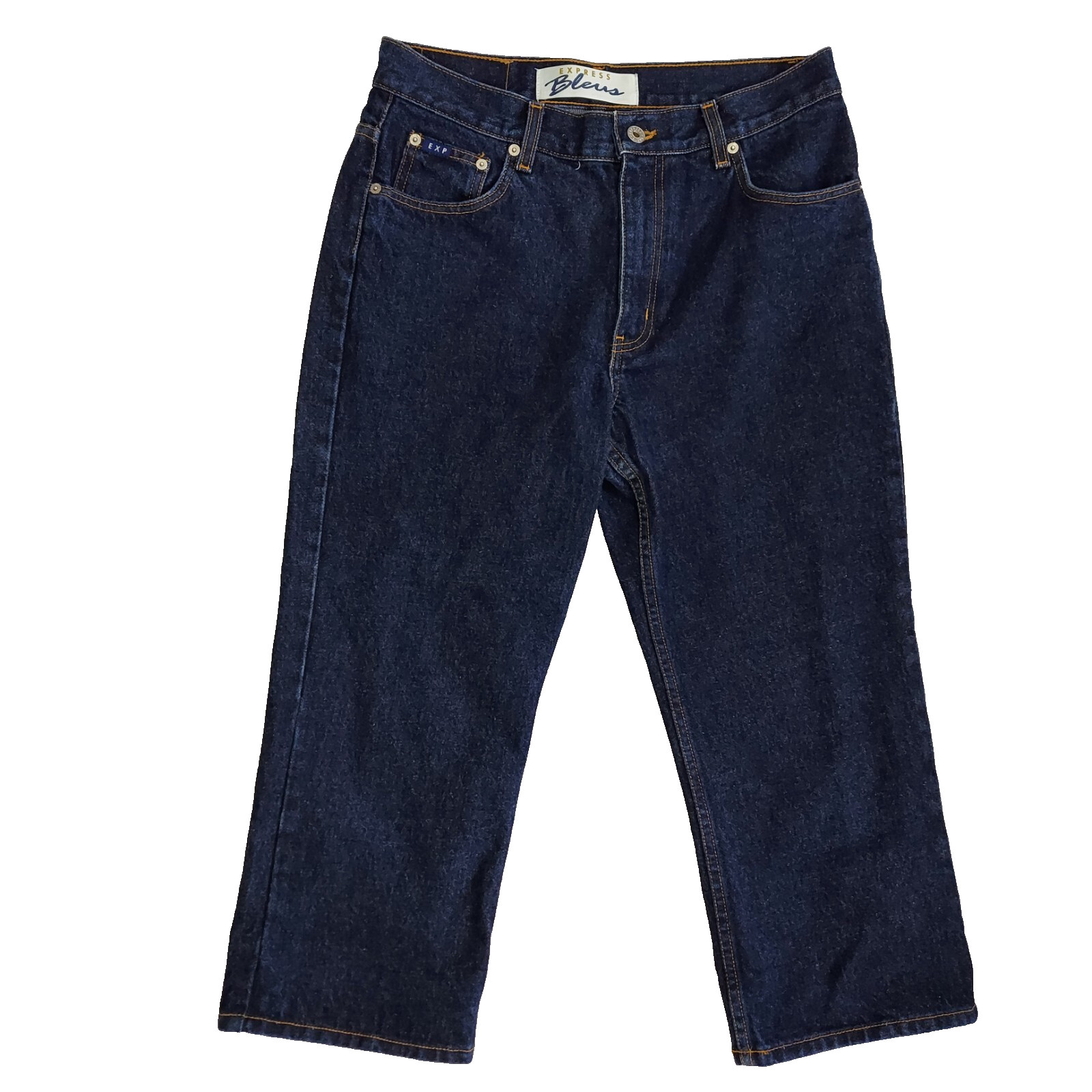 Vintage 90s Limited Express Blues High Rise Capri Flare Jeans 9/10 Dark Wash