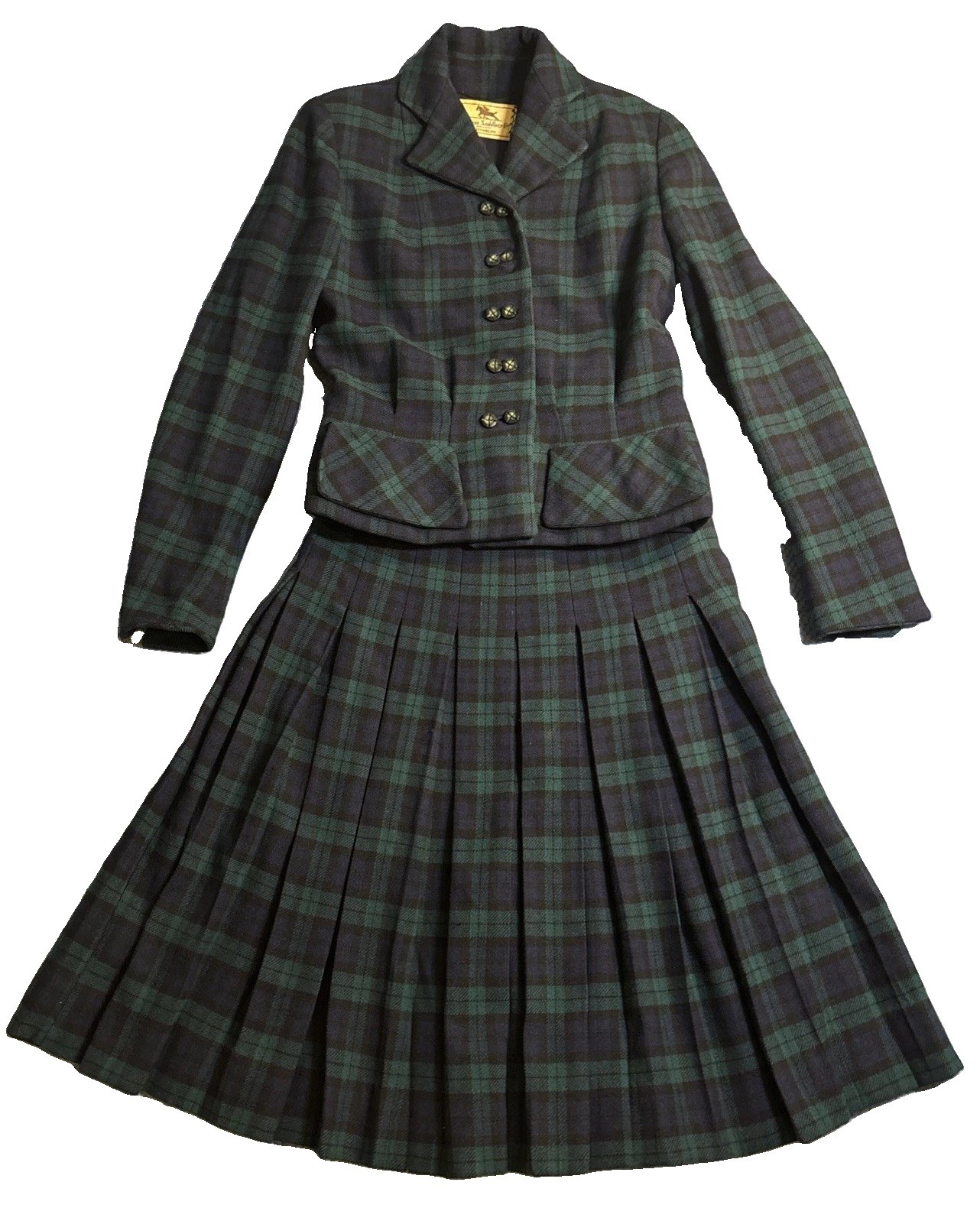 1940’s Vintage De Luxe Saddlery Co. Riding Style Skirt Suit Size Small **AS IS**