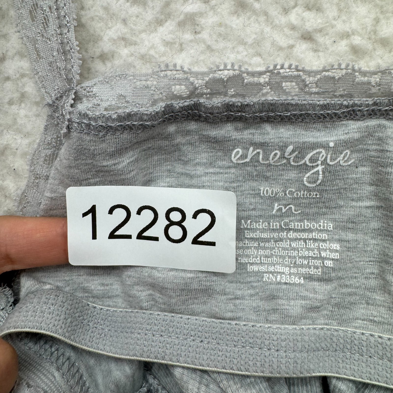 Y2K Vintage Energie Camisole Tank Top XS Small Grey Bella Swan Boho Fairy Grunge
