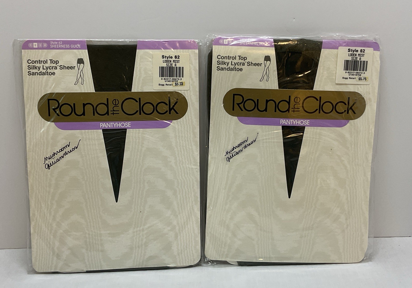 Round The Clock Control Top Pantyhose 2 Pairs Size A – LODEN Mist