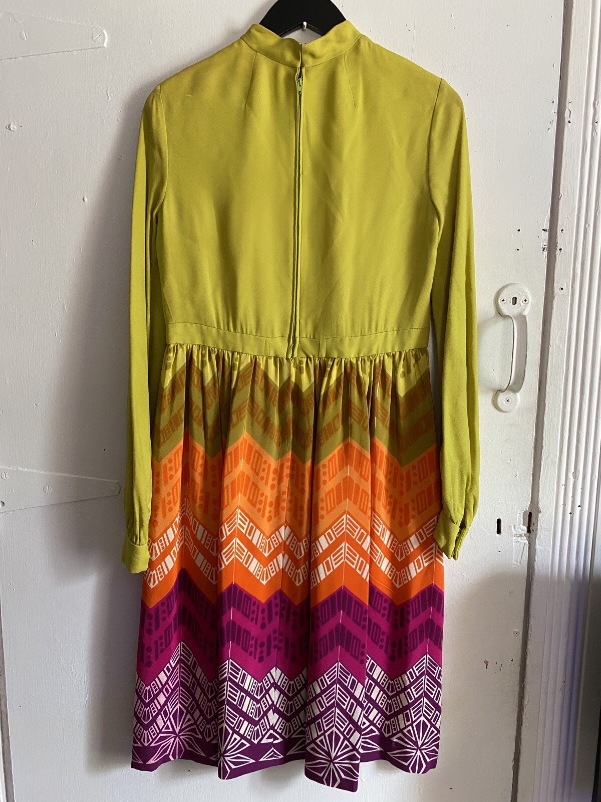 AS IS – Vintage Shannon Rodgers for Jerry Silverman Colorful 70’s Dress