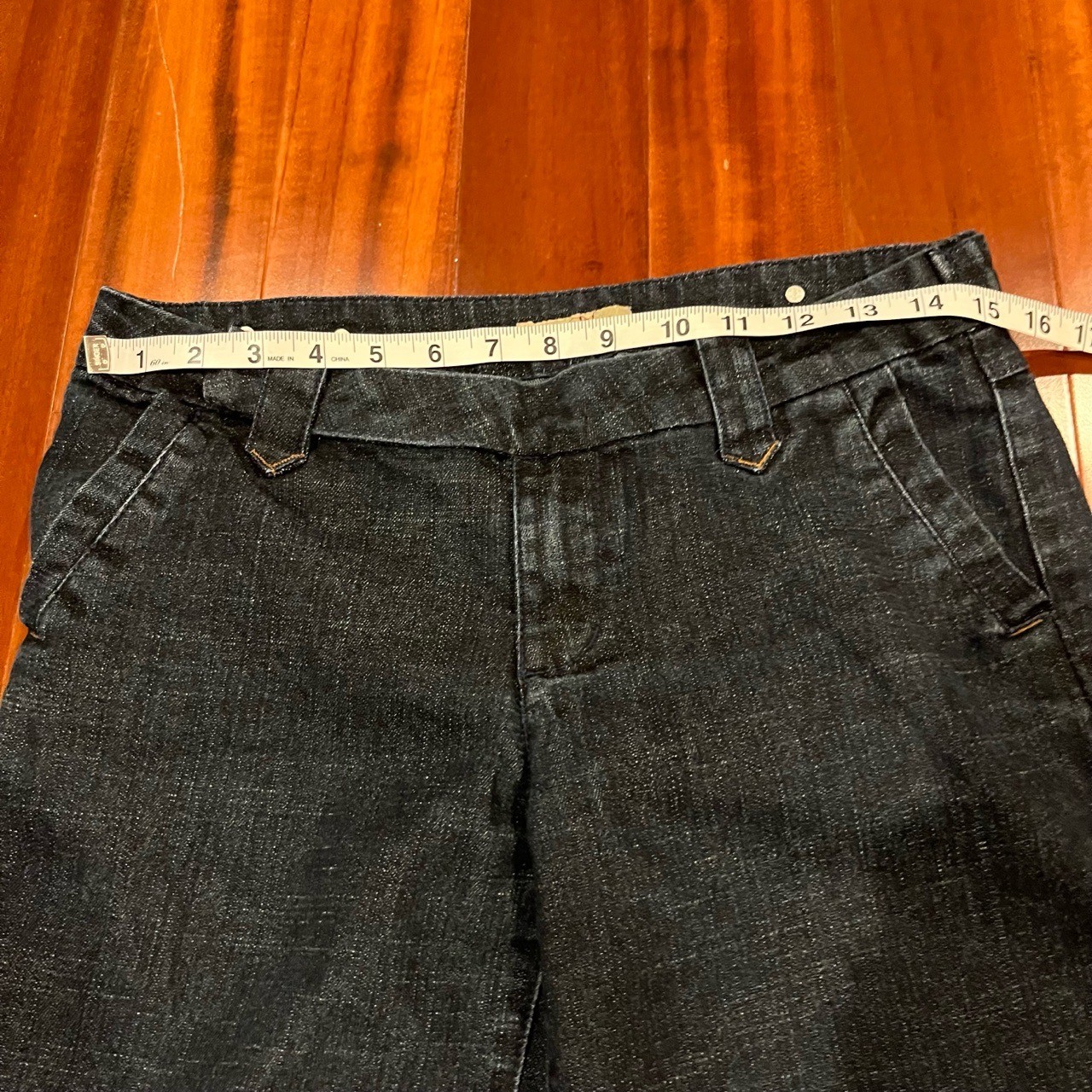 Paris Blues Dark Blue Jeans Wide Leg Y2K Denim Trouser Pants Size 9