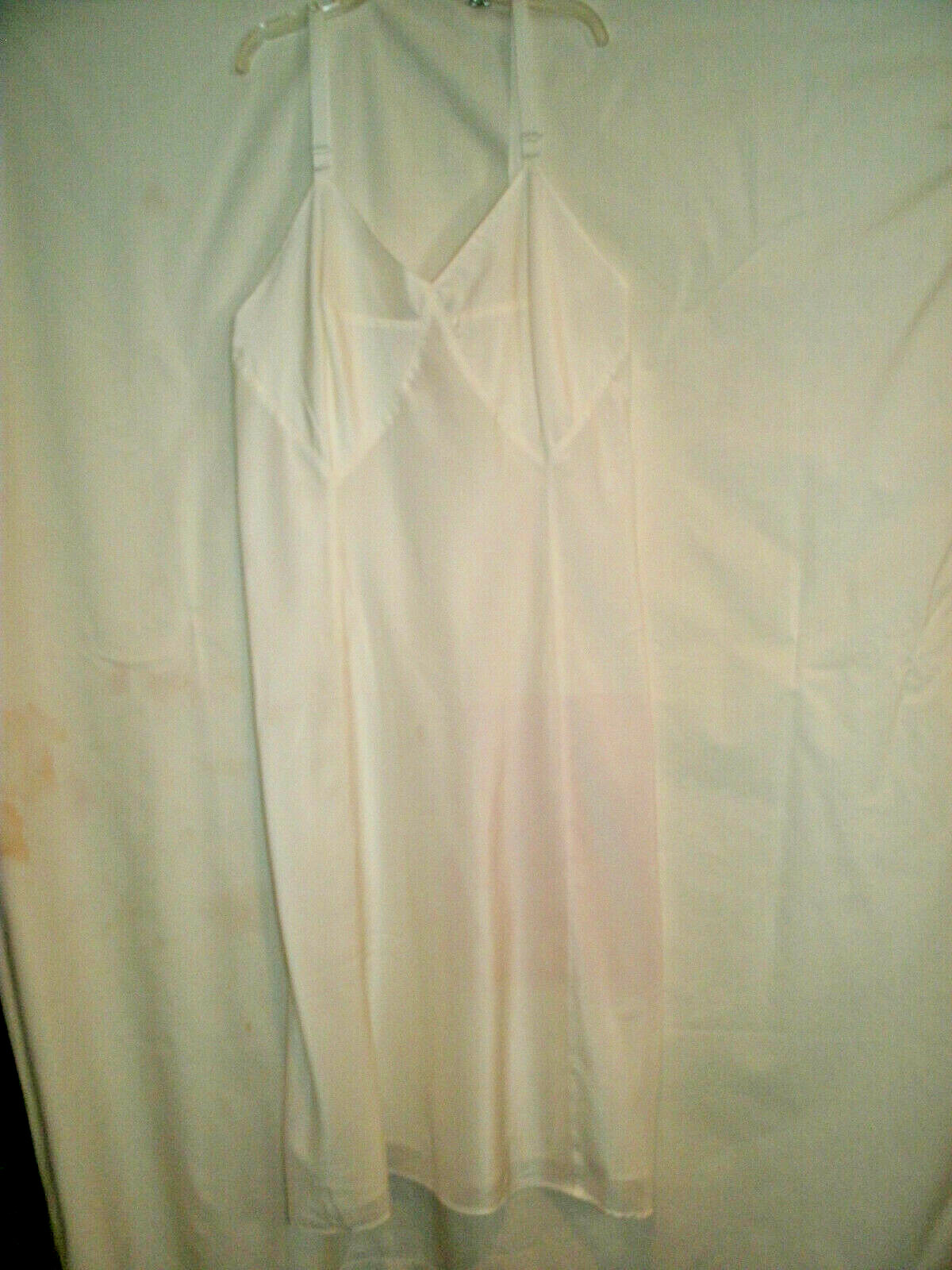 Vintage LADIES FULL SLIP-Barbizon-Bryn Mawr–White–Crepe –Size 13 Label–NWT