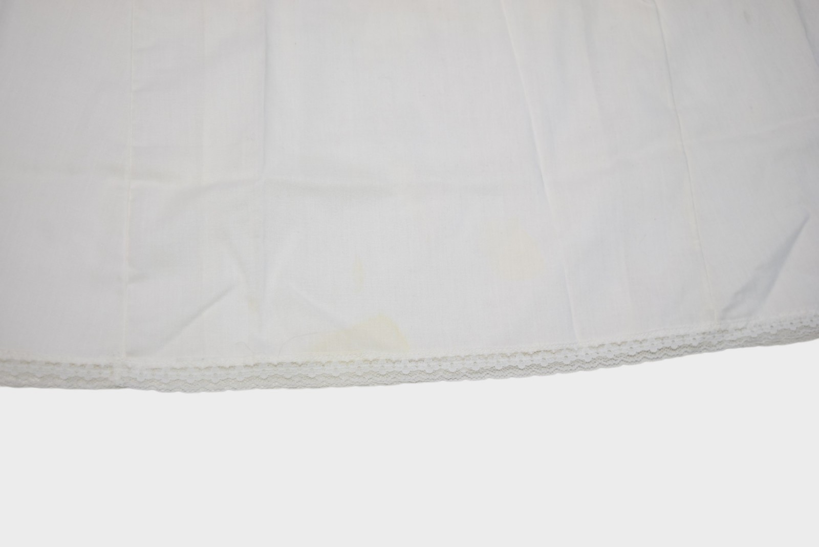 Vintage Figurfit Dress Womens 48 White Lace Spaghetti Strap Camisole Slip