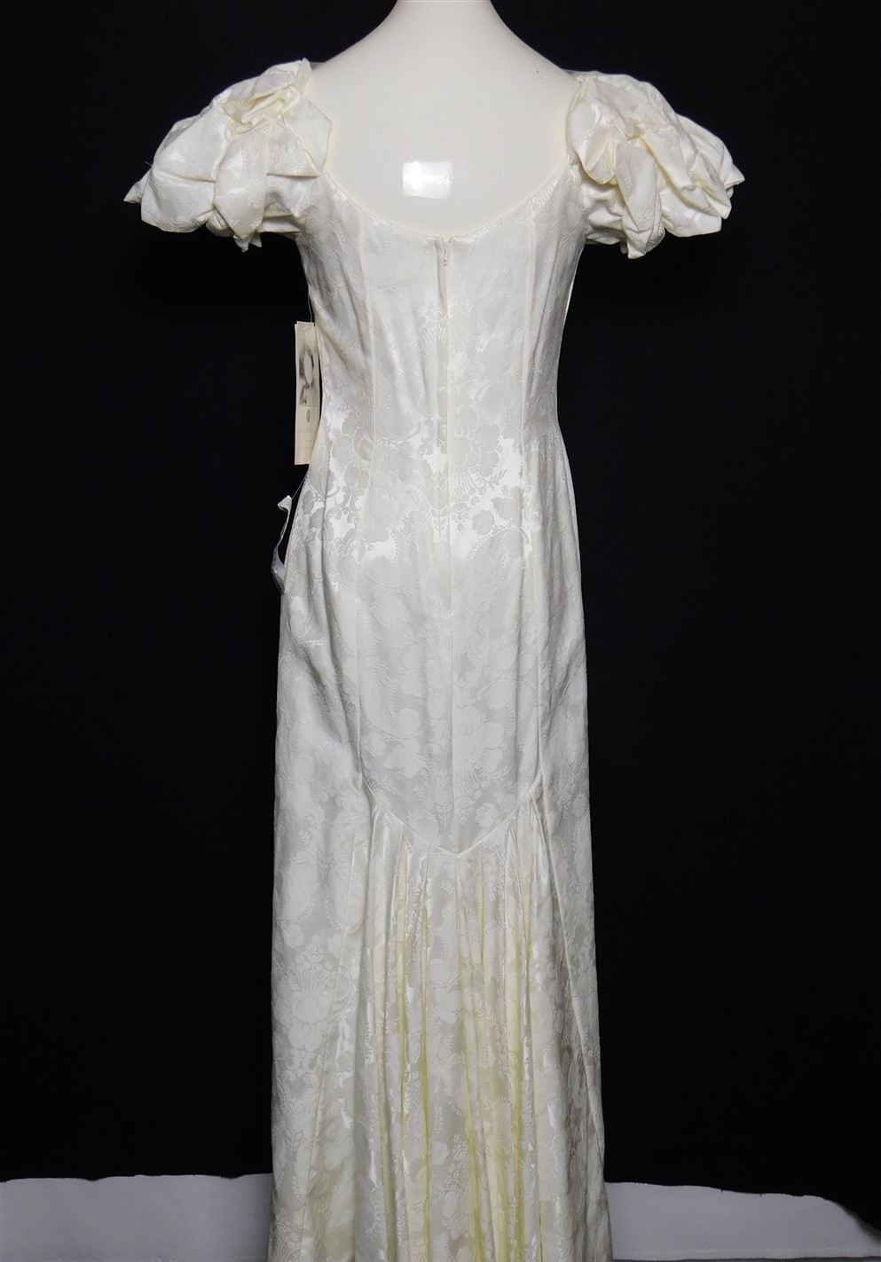NWT 1980s Vintage JESSICA McClintock Ivory Beaded Baroque Wedding Dress Sz 10