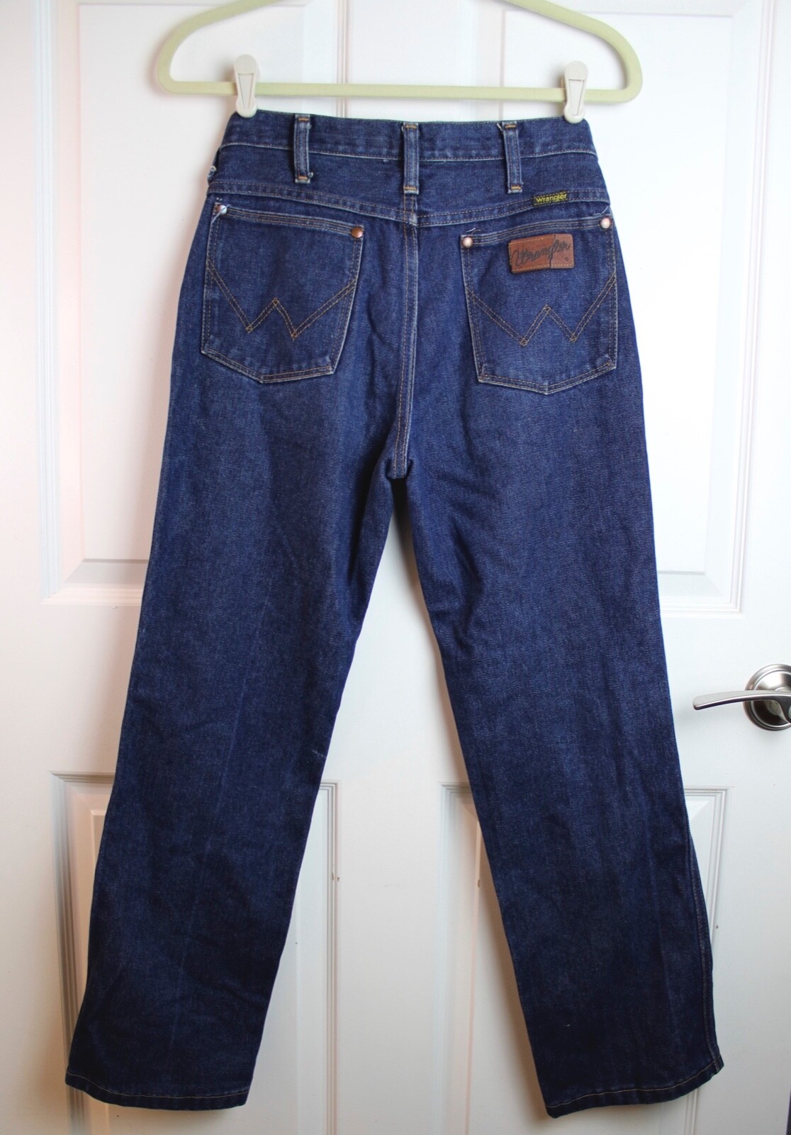 VTG 70s-80s Wrangler No Fault Jeans 936 Straight Leg Dark Wash W-30″Inseam 28.5″