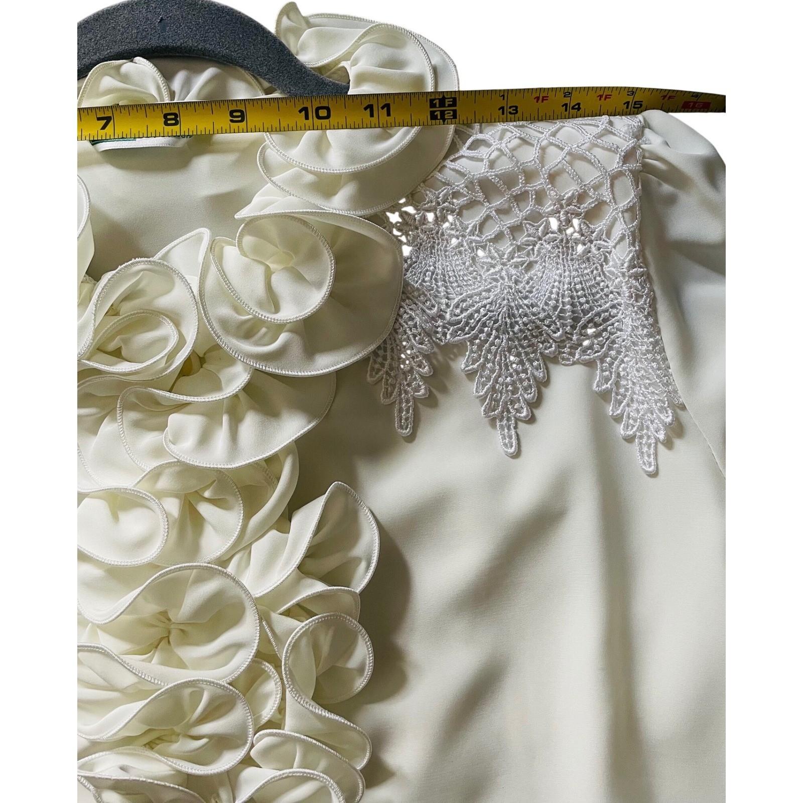 Vintage J-Fashion Romantic Cascade Ruffle Lace Blouse