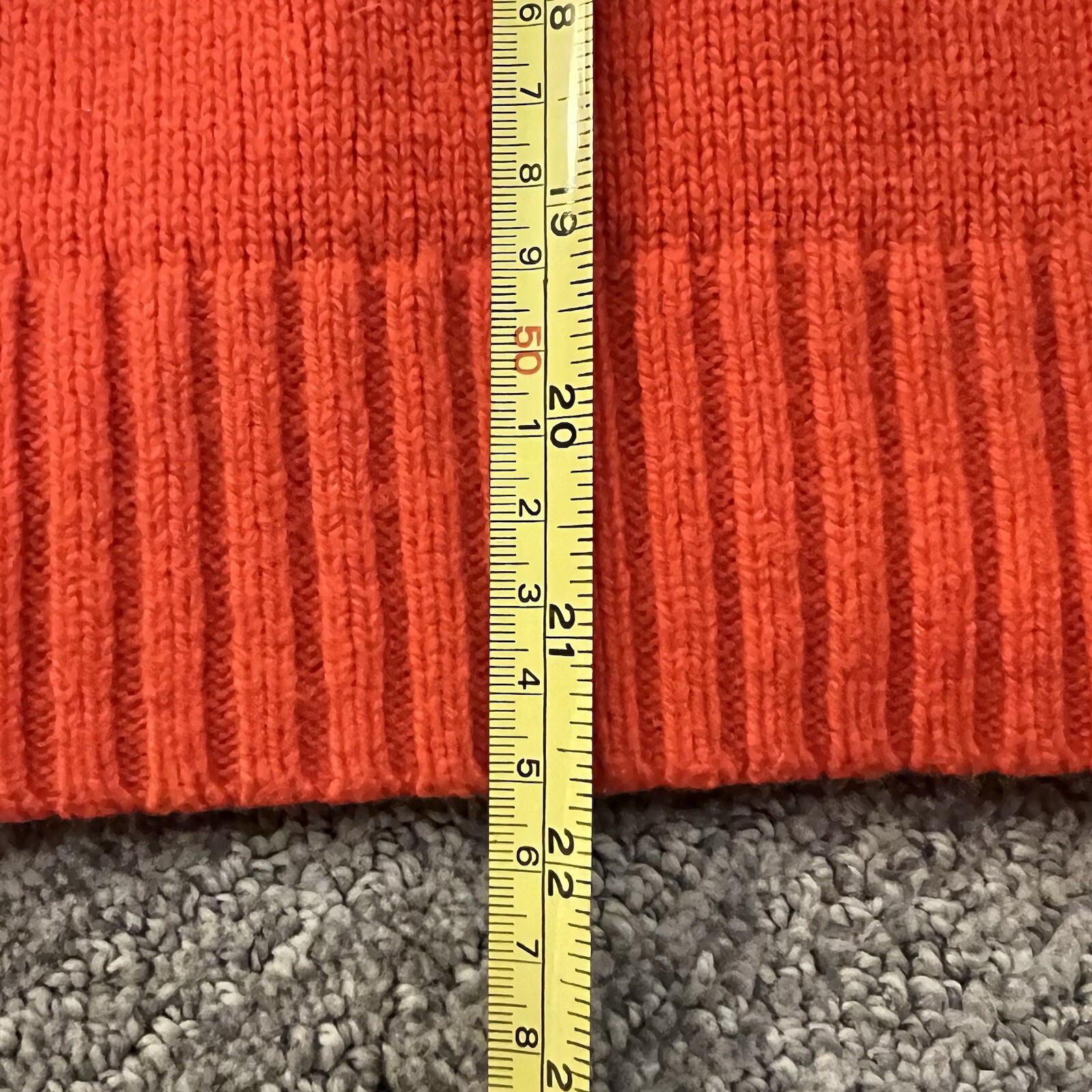 Vintage 90s Merino Wool Blend Fair Isle Aprés Ski Cottagecore Sweater Orange S