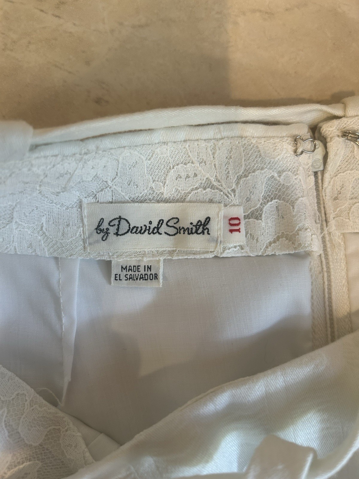 Vintage David Smith White Skort 3 Pockets Cotton Yellow Pink Blue Size 10