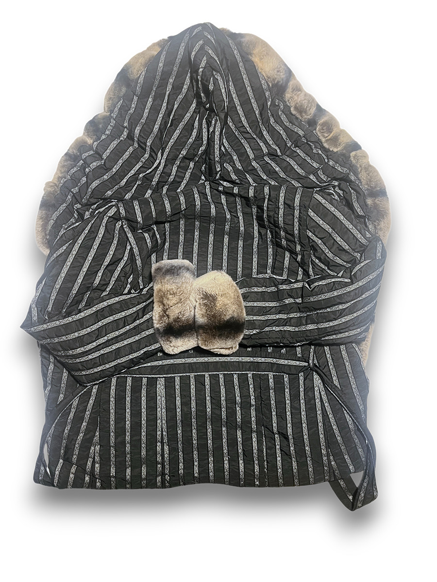 Rare, Vtg Daniela Vitali Raccoon Fur Jacket, Hooded,  Sz (US 10-12), Only $29!