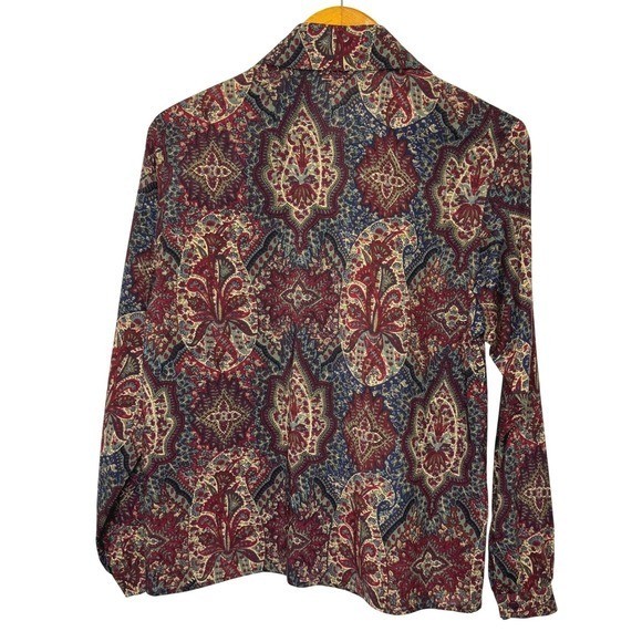 Vintage Liberty of London Wool Blouse Size 12 Paisley