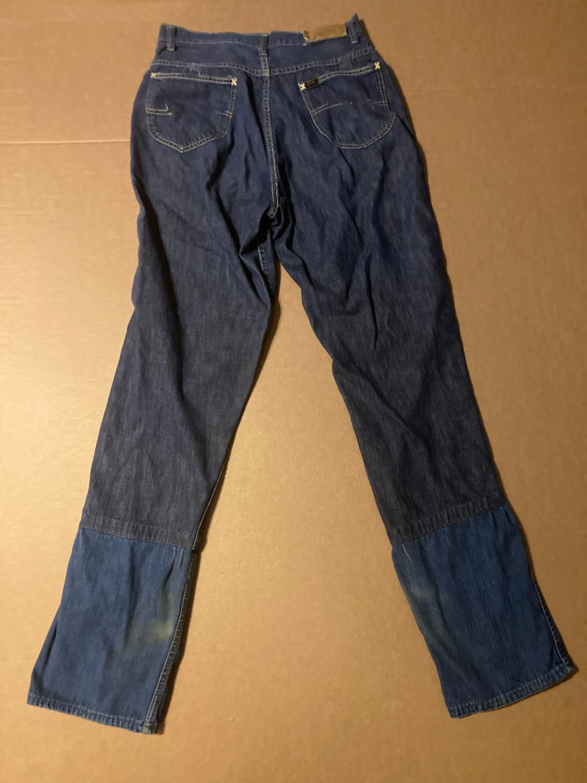 Vintage (1970’s) Lee Lady Riders Straight Leg Two Tone Jeans Regular 26×32