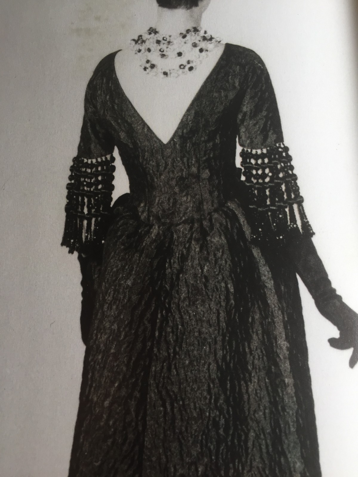Authentic Antique Balenciaga Beads from Dress Winter 1961 Haute Couture for Hat