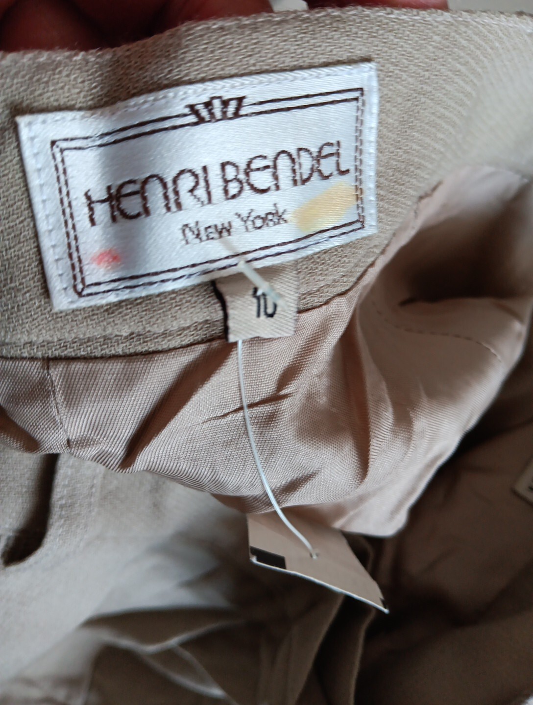 NWT Henri Bendel Women Worsted Wool Slacks Pants Sz 10 New/Old VTG Made in USA