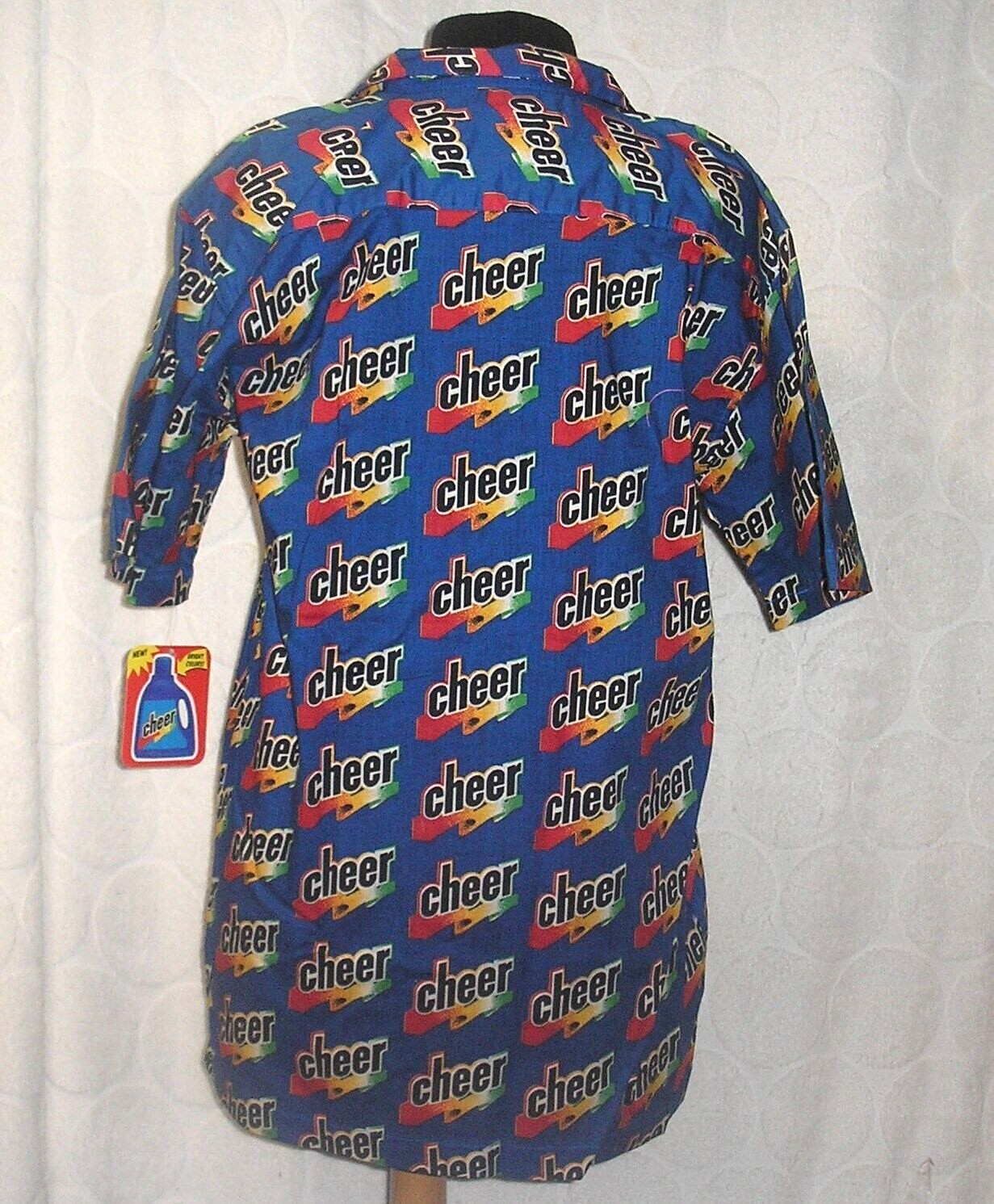 Vintage Cheer Detergent Target Pop Art Woman’s Size Med Short Sleeve Shirt
