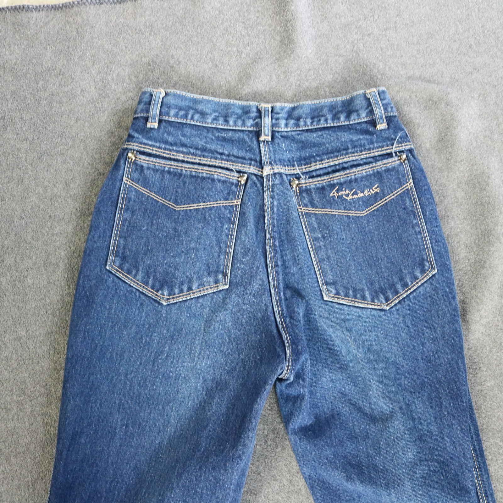 Vtg 70s 80s Gloria Vanderbilt for Murjani Tight-Fit Jeans Dark Wash Blue 5 24×34